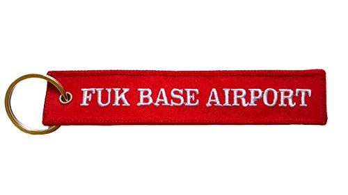 Amazon.co.jp: フライトタグ 福岡空港 Ver. FUK BASE AIRPORT 赤